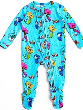 12/18 Months Little Bum Bums Mermaid Footie
